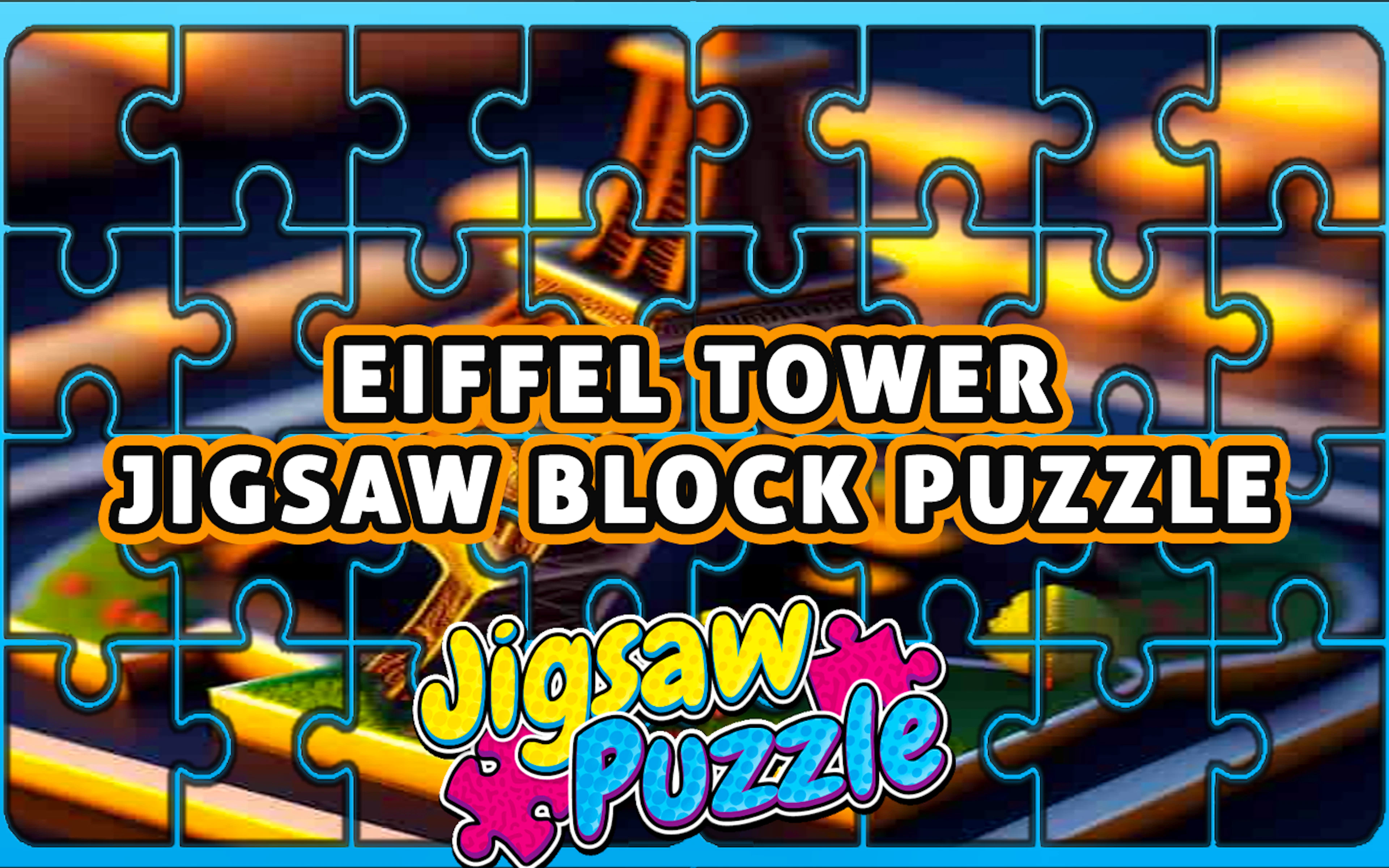 Eiffel Tower Jigsaw Block Puzzle