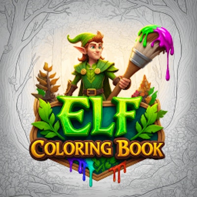 Elf Coloring Book By Gamepix