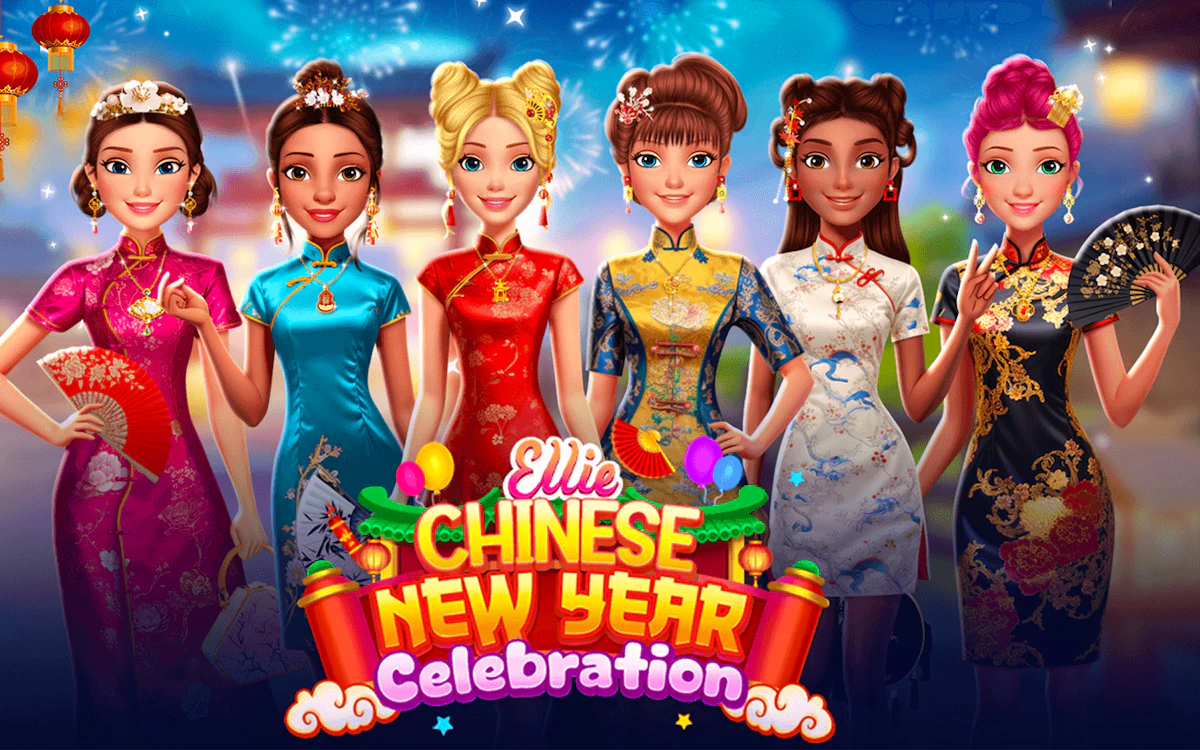 Play Ellie Chinese New Year Celebration — free online Dress Up game