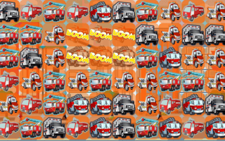 Emergency Trucks Match 3 game cover