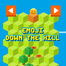 Emoji Down The Hill Online arcade Games on taptohit.com