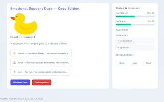 Emotional Support Duck