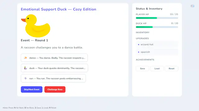 Emotional Support Duck