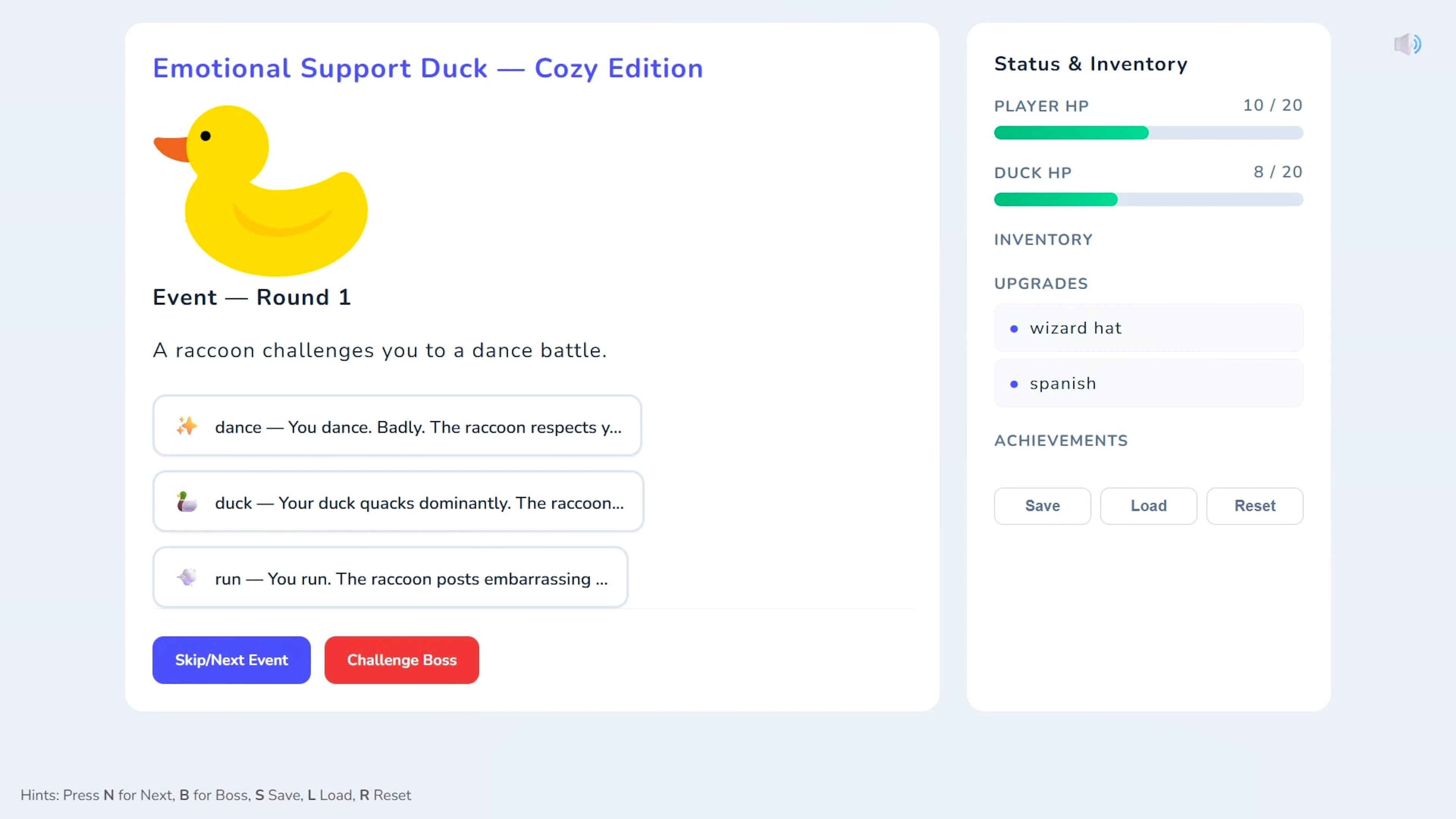 Emotional Support Duck