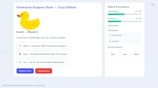 Emotional Support Duck