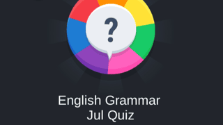 English Grammar Jul Quiz game cover