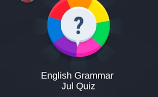 English Grammar Jul Quiz game cover