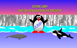 Esther the Penguin. Jump!