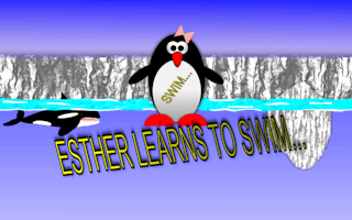 Esther The Penguin. Learn To Swim.