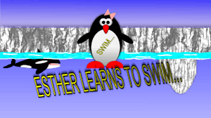 Image for Esther the penguin. Learn to swim.