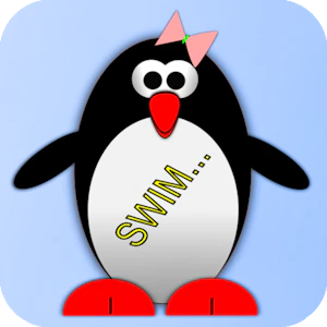 Esther the penguin. Learn to swim. Thumbnail