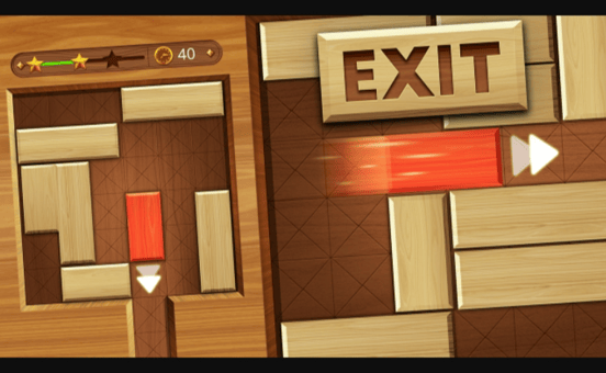 EXIT : unblock red wood block - Play UNBLOCKED EXIT : unblock red wood block  on DooDooLove