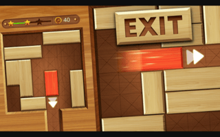 Exit: Unblock Red Wood Block game cover