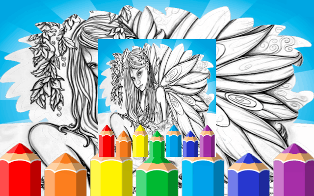 Fairy Coloring Pages For Adults