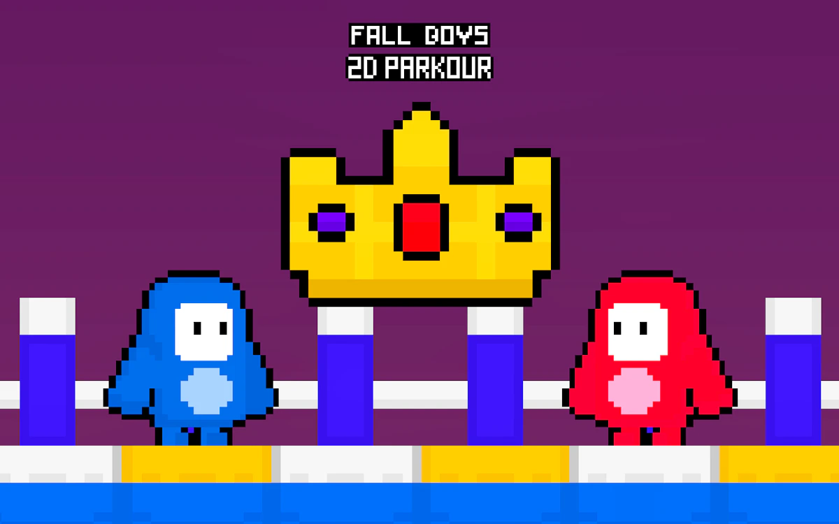 Play Fall Boys 2D Parkour — free online Two Player game