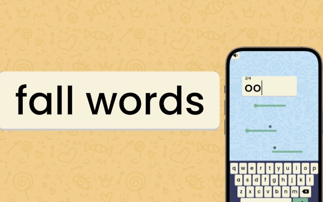 Fall Words Physics Puzzle Game
