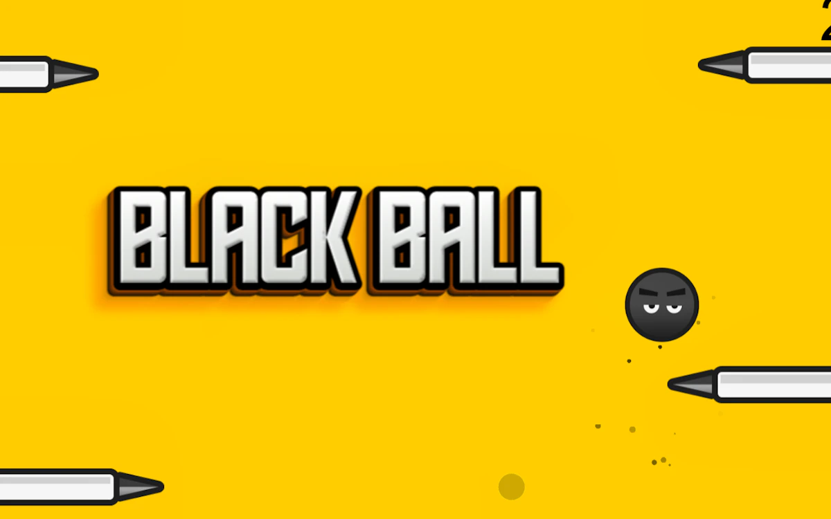 Play Falling Black Ball — free online Hyper Casual game