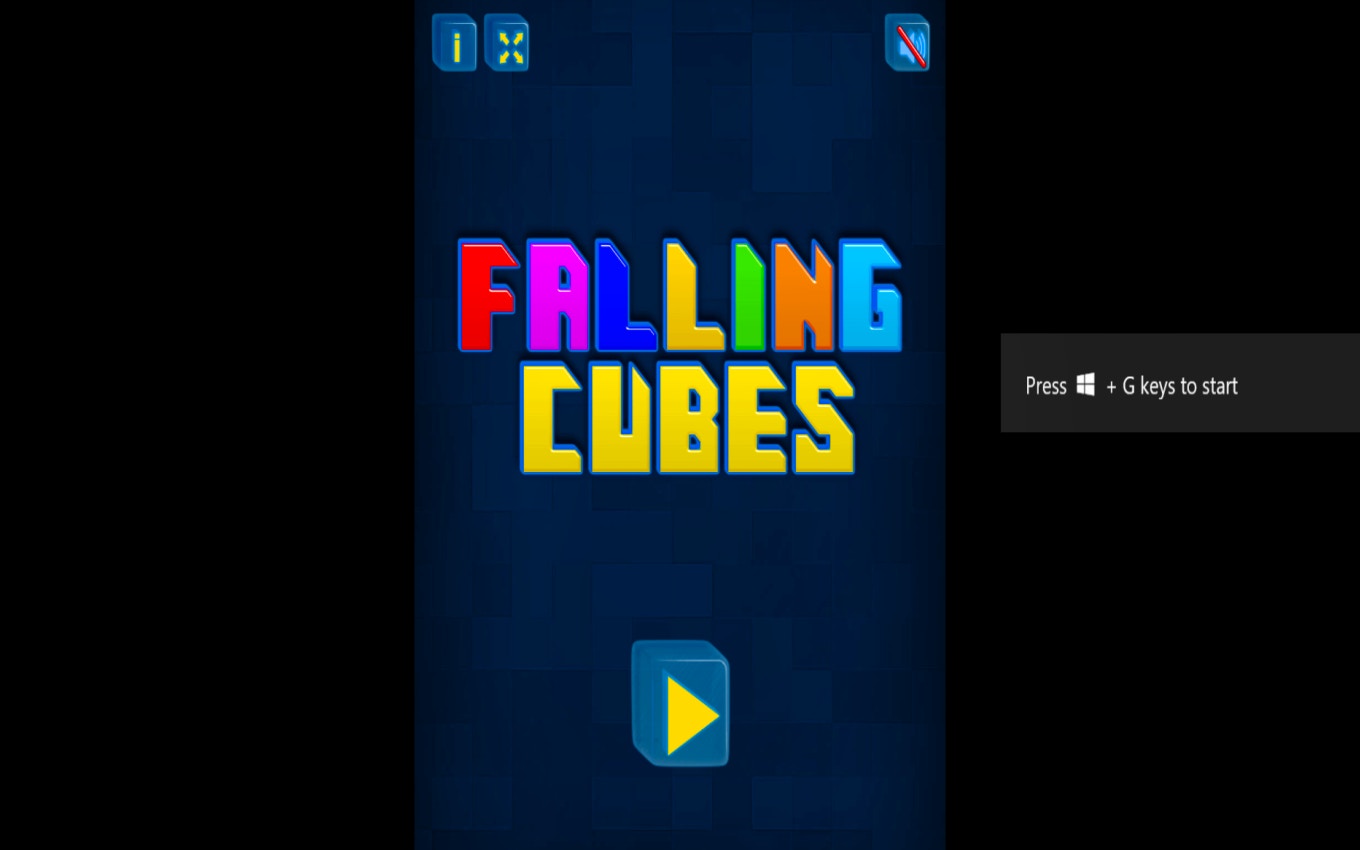 Falling Cubes Game