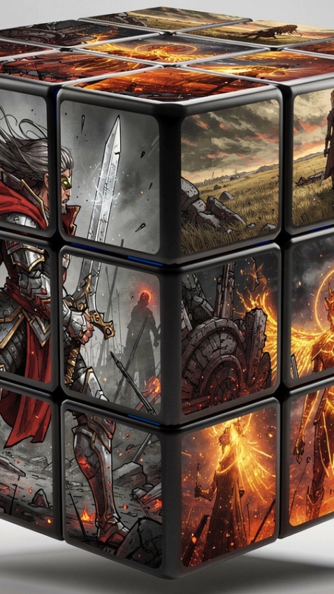Cover Image Fantasy Warrior Puzzle