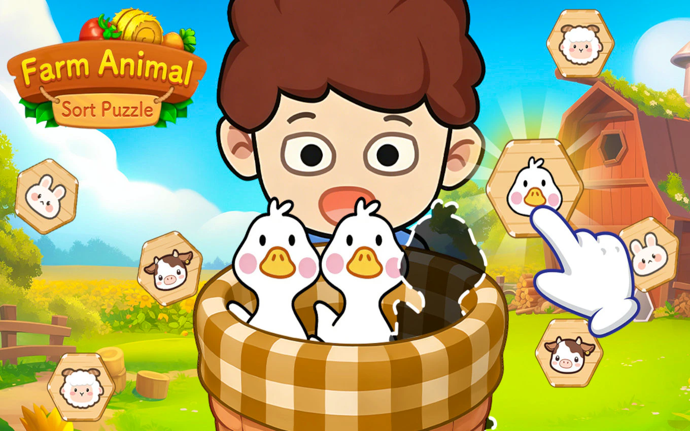 Farm Animal Sort Puzzle