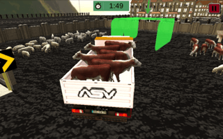 Farm Animal Truck Transporter Game game cover