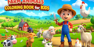 Farm Animals Coloring Book for Kids thumbnail