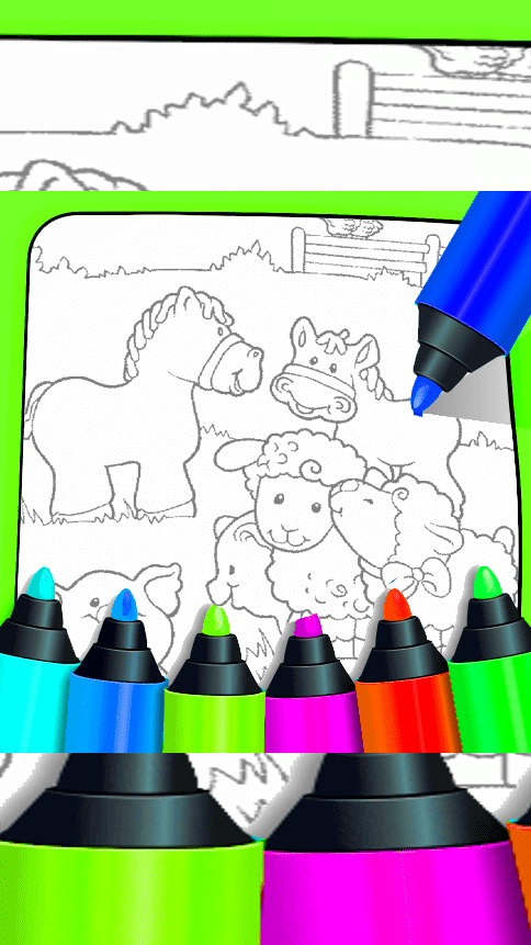 Farm Animals Coloring For Kids