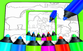 Farm Animals Coloring For Kids game cover