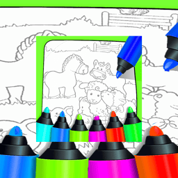 Juega gratis a Farm Animals Coloring For Kids