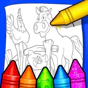 Farm Animals Coloring For Kids Thumbnail