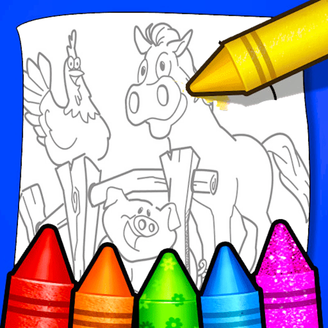 Farm Animals Coloring For Kids