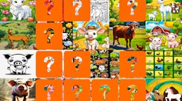 Farm Animals Memory Cards
