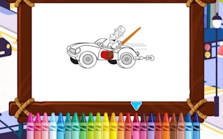 Fast Racing Cars Coloring