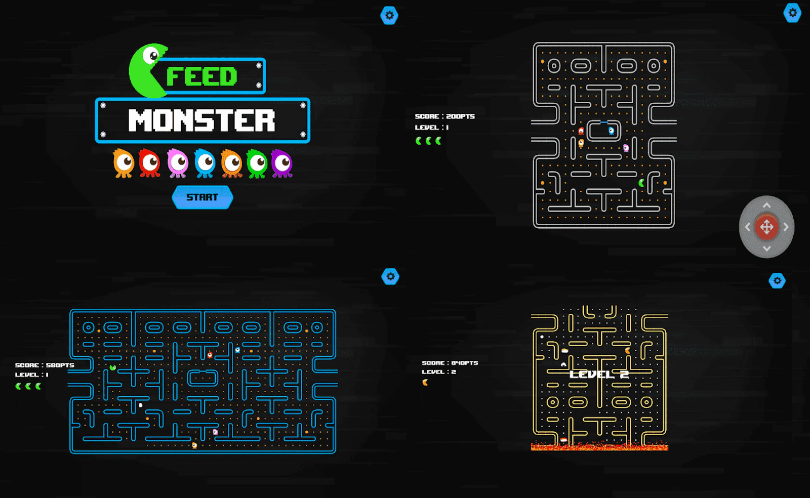 Feed the Monster — free online arcade game on Glaze Games