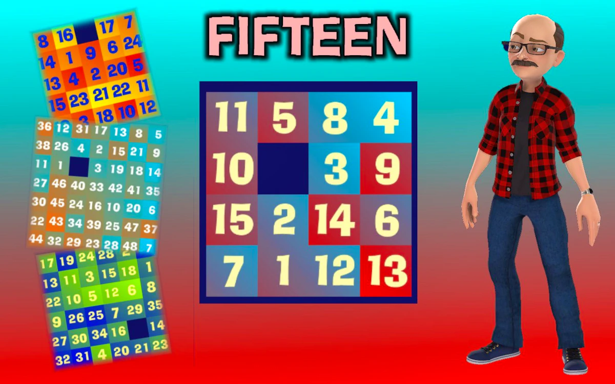 Play Fifteen — free online Puzzle game
