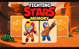 Fighting Stars Memory game cover