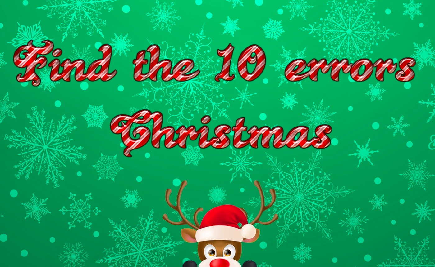 Find 10 errors - CHRISTMAS