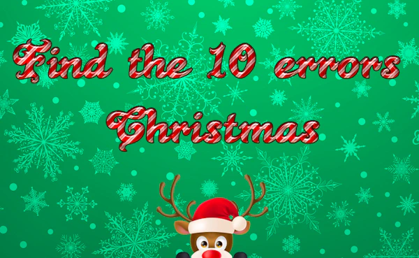 Find 10 errors – CHRISTMAS