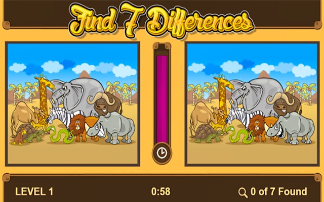 Find 7 Differences Game