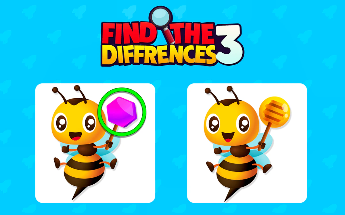Play Find The 3 Differences — free online Brain game
