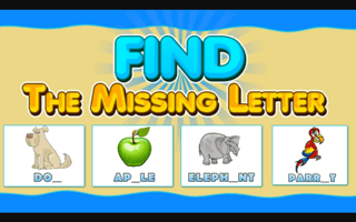 Find The Missing Letter Game game cover
