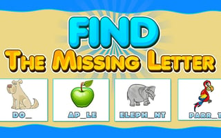 Find The Missing Letter Game game cover