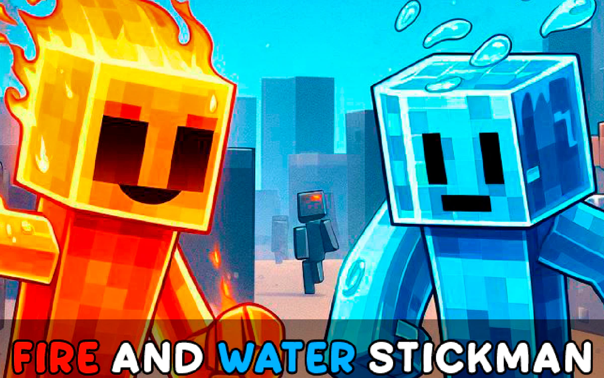 Play Fire and Water Stickman — free online Two Player game