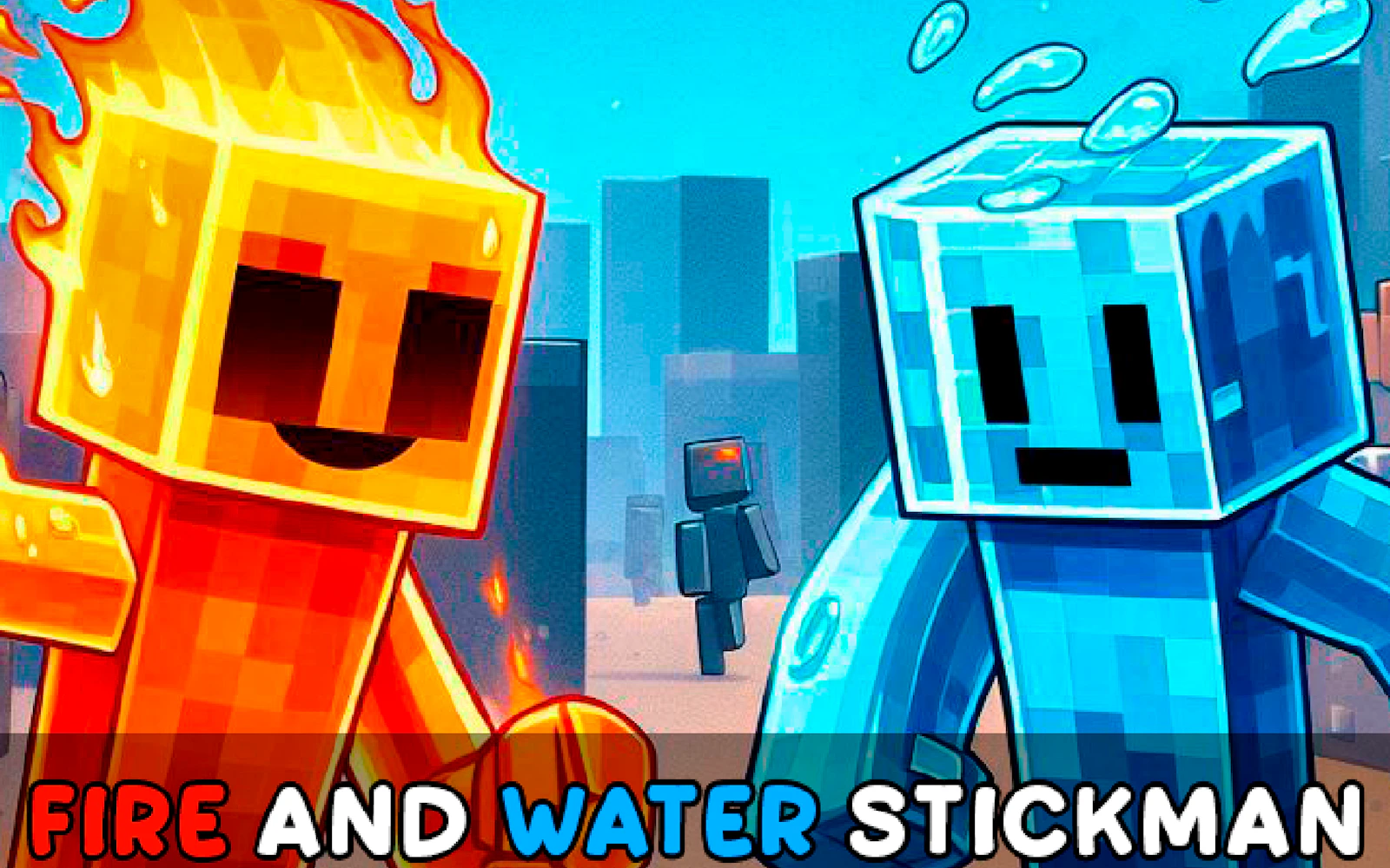 Fire and Water Stickman — free online two player game on Glaze Games