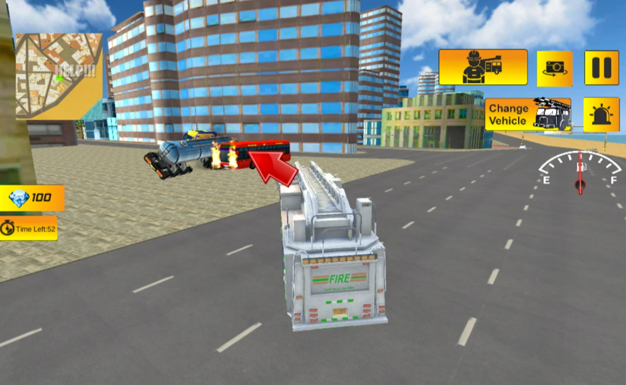 Fire City Truck Rescue Driving Simulator