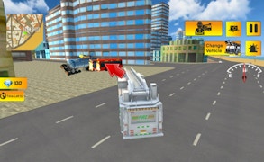 Fire City Truck Rescue Driving Simulator