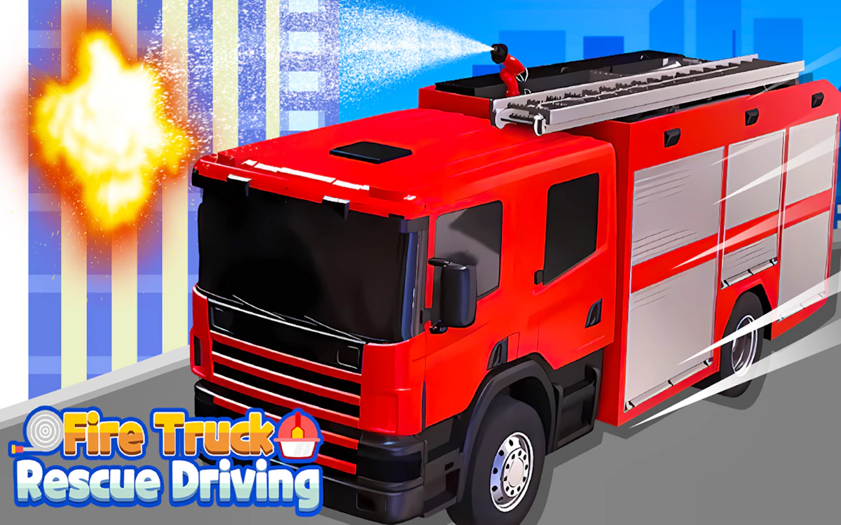 Play Fire Truck Rescue Driving — free online Truck game