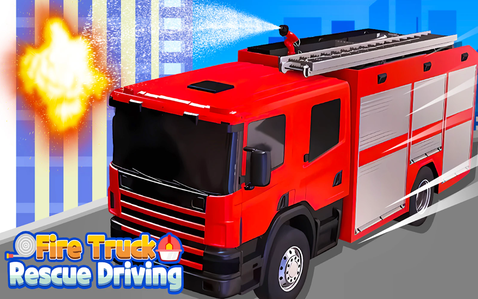 Fire Truck Rescue Driving — free online driving game on Glaze Games