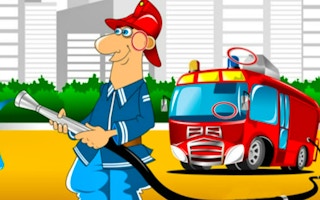 Fire Trucks Differences game cover