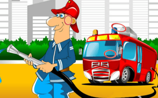Fire Trucks Differences game cover